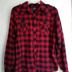 Mens Red flannel shirt